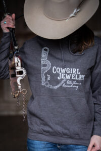 B-Creations Hoodie Cowgirl Jewelry – Anthrazit